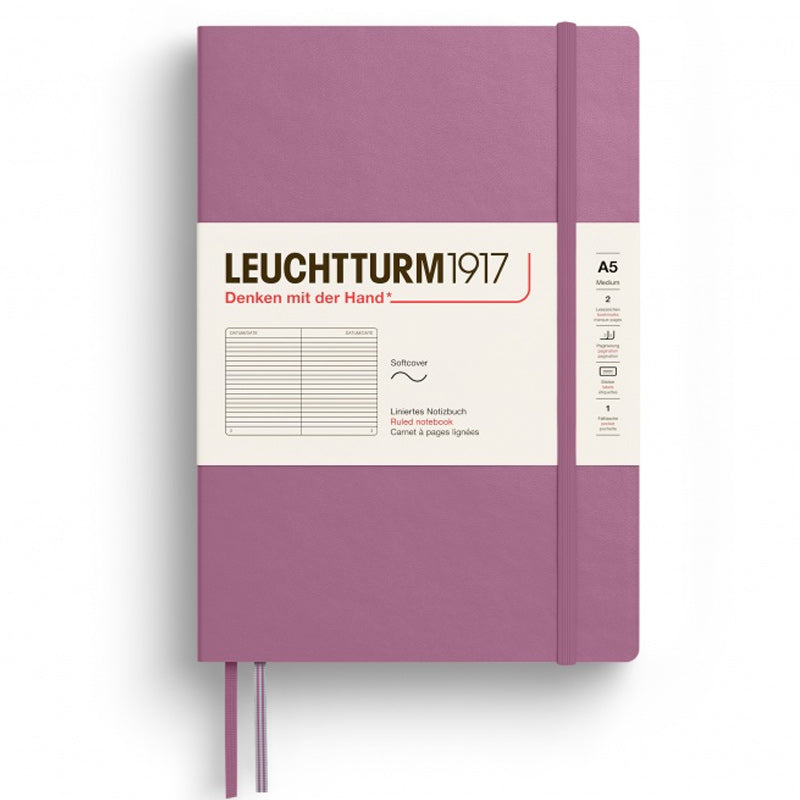 CAIET A5 DICTANDO COPERTA FLEXIBILA DUSTY ROSE LEUCHTTURM CAIET A5 DICTANDO COPERTA FLEXIBILA DUSTY ROSE LEUCHTTURM